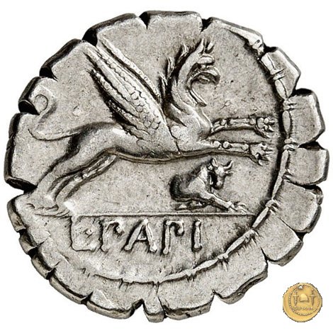 384/1 - denario L. Papius 79 BC (Roma)