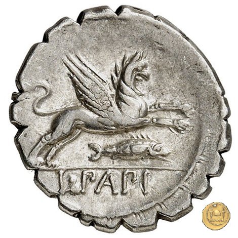 384/1 - denario L. Papius 79 BC (Roma)