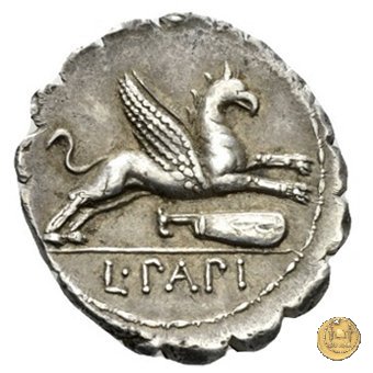 384/1 - denario L. Papius 79 BC (Roma)