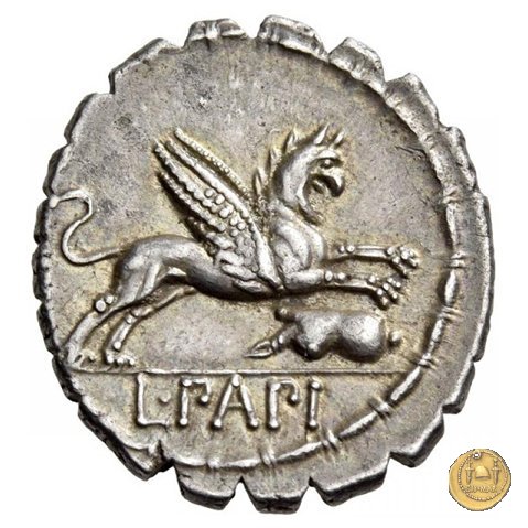 384/1 - denario L. Papius 79 BC (Roma)