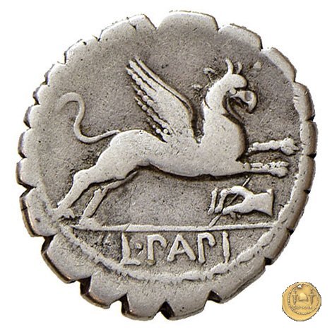 384/1 - denario L. Papius 79 BC (Roma)