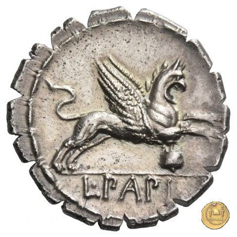 384/1 - denario L. Papius 79 BC (Roma)