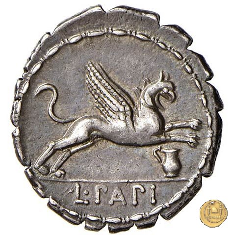 384/1 - denario L. Papius 79 BC (Roma)