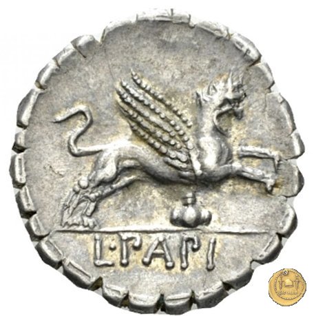 384/1 - denario L. Papius 79 BC (Roma)