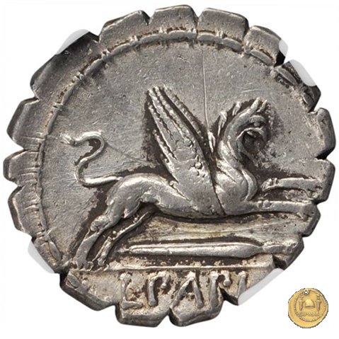 384/1 - denario L. Papius 79 BC (Roma)