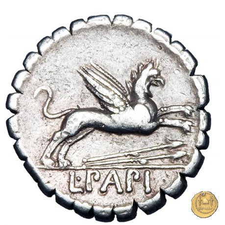 384/1 - denario L. Papius 79 BC (Roma)