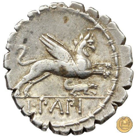 384/1 - denario L. Papius 79 BC (Roma)