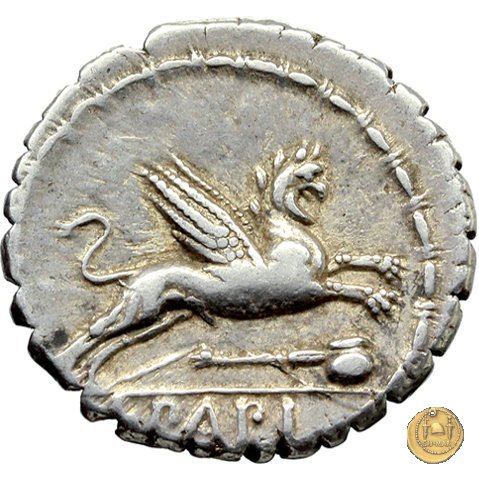 384/1 - denario L. Papius 79 BC (Roma)