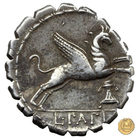 384/1 - denario L. Papius 79 BC (Roma)