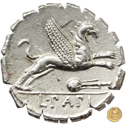 384/1 - denario L. Papius 79 BC (Roma)