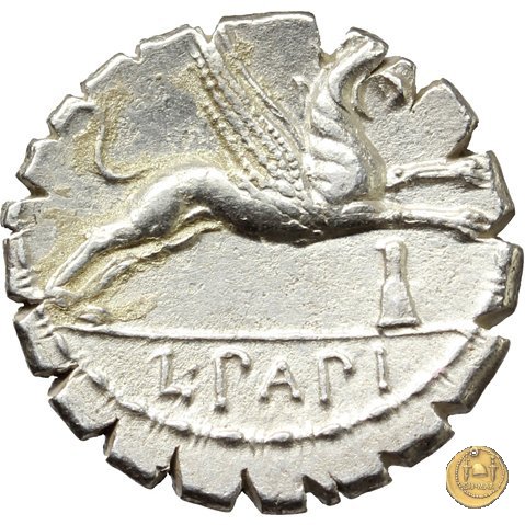 384/1 - denario L. Papius 79 BC (Roma)