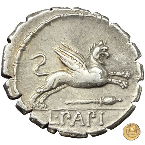 384/1 - denario L. Papius 79 BC (Roma)