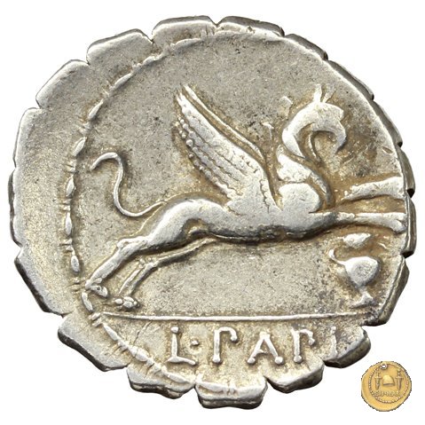 384/1 - denario L. Papius 79 BC (Roma)