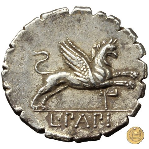 384/1 - denario L. Papius 79 BC (Roma)