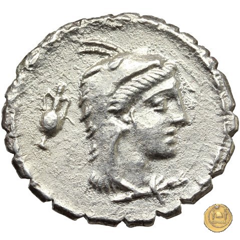 384/1 - denario L. Papius 79 BC (Roma)