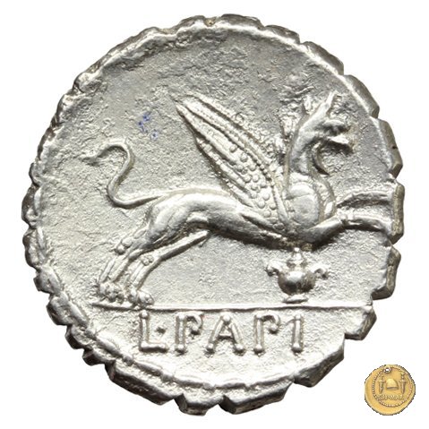 384/1 - denario L. Papius 79 BC (Roma)