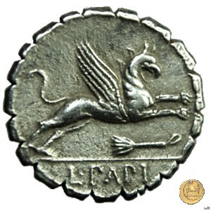 384/1 - denario L. Papius 79 BC (Roma)