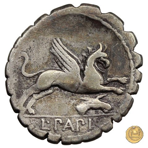 384/1 - denario L. Papius 79 BC (Roma)