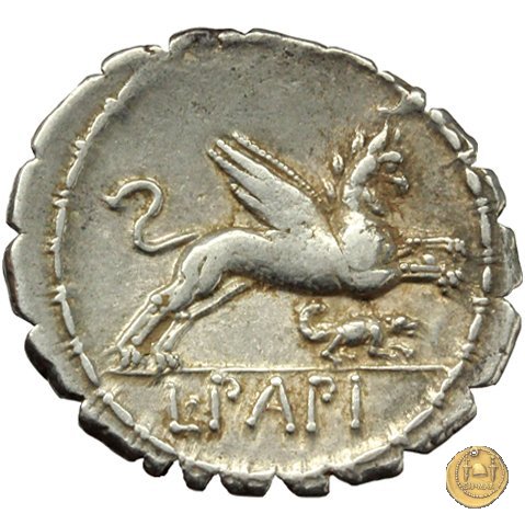 384/1 - denario L. Papius 79 BC (Roma)