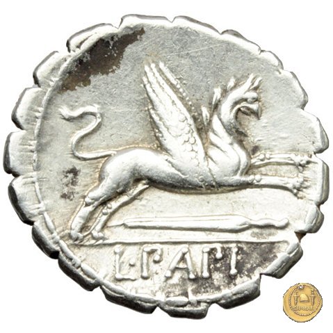 384/1 - denario L. Papius 79 BC (Roma)