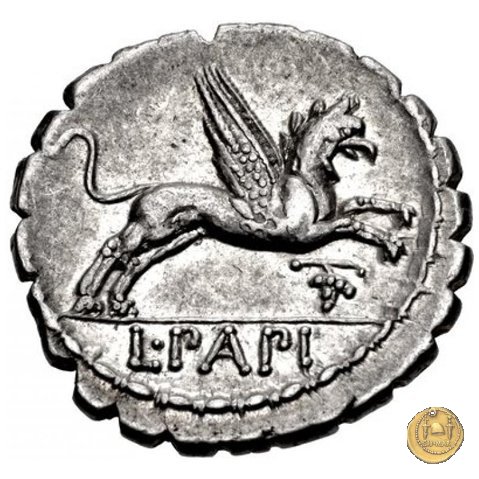 384/1 - denario L. Papius 79 BC (Roma)