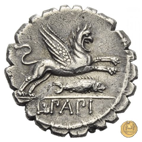 384/1 - denario L. Papius 79 BC (Roma)