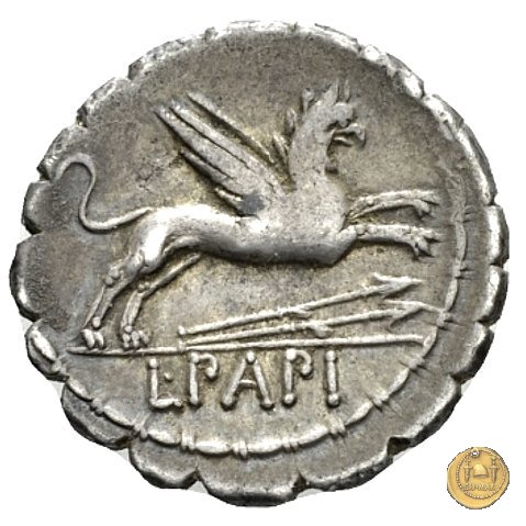 384/1 - denario L. Papius 79 BC (Roma)