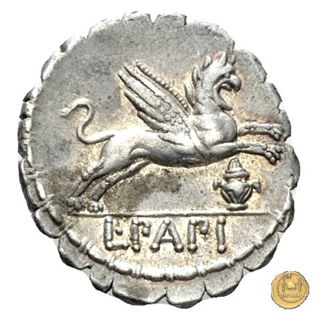 384/1 - denario L. Papius 79 BC (Roma)