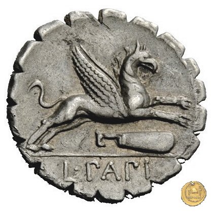 384/1 - denario L. Papius 79 BC (Roma)