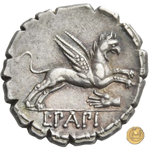 384/1 - denario L. Papius 79 BC (Roma)