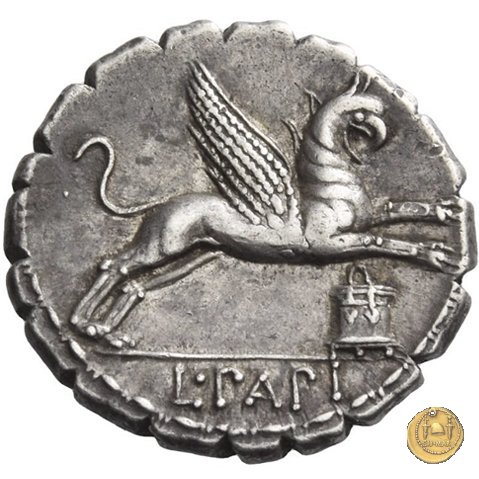 384/1 - denario L. Papius 79 a.C. (Roma)
