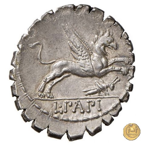 384/1 - denario L. Papius 79 BC (Roma)