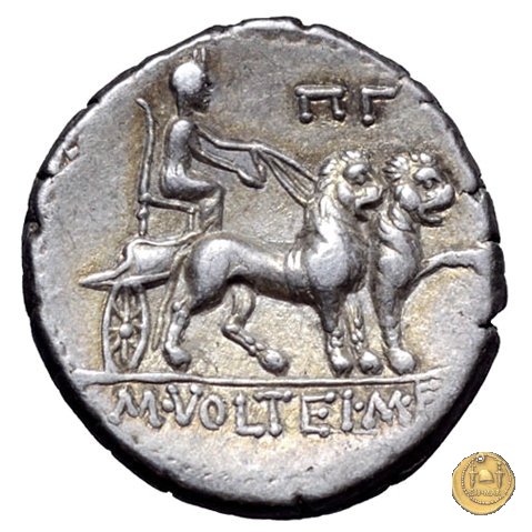 385/4 - denario M. Volteius M.f. 78 BC (Roma)