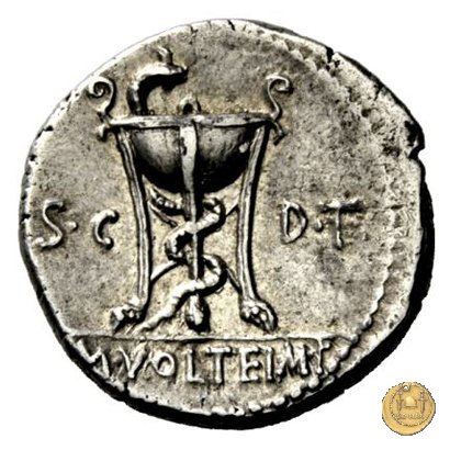 385/5 - denario M. Volteius M.f. 78 BC (Roma)