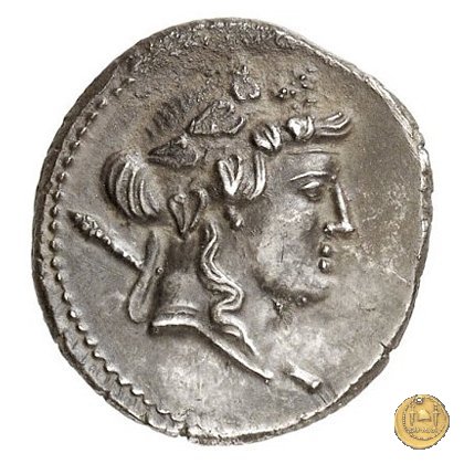 386/1 - denario L. Cassius Q.f. Longinus 78 BC (Roma)