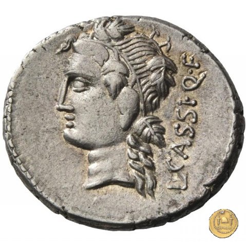 386/1 - denario L. Cassius Q.f. Longinus 78 BC (Roma)