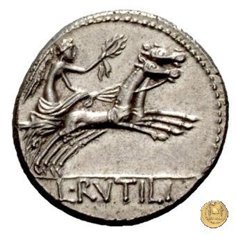 387/1 - denario L. Rutilius Flaccus 77 BC (Roma)