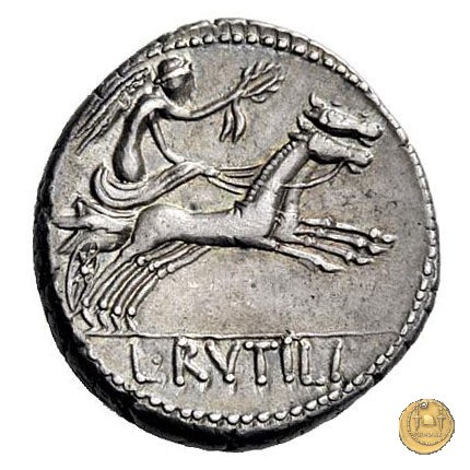 387/1 - denario L. Rutilius Flaccus 77 BC (Roma)