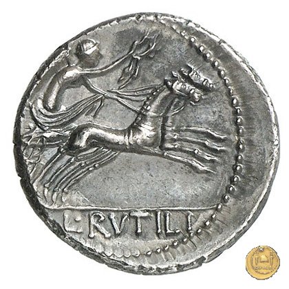 387/1 - denario L. Rutilius Flaccus 77 BC (Roma)