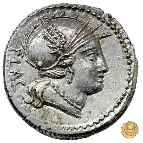 387/1 - denario L. Rutilius Flaccus 77 BC (Roma)