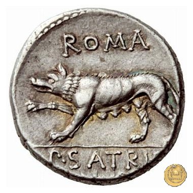 388/1 - denario P. Satrienus 77 BC (Roma)