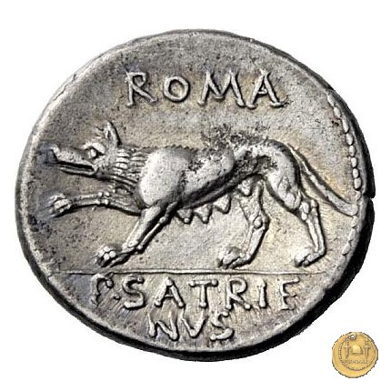 388/1 - denario P. Satrienus 77 BC (Roma)