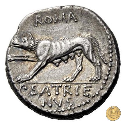 388/1 - denario P. Satrienus 77 BC (Roma)