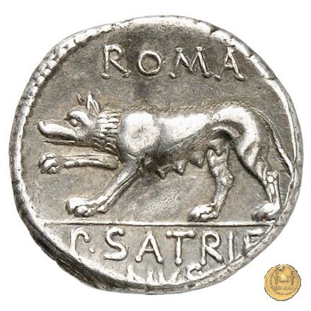 388/1 - denario P. Satrienus 77 BC (Roma)