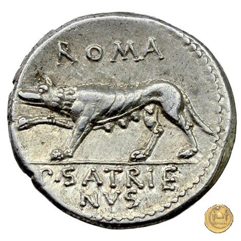 388/1 - denario P. Satrienus 77 BC (Roma)