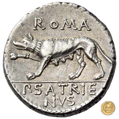 388/1 - denario P. Satrienus 77 BC (Roma)