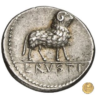 389/1 - denario L. Rustius 76 BC (Roma)