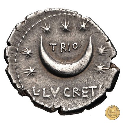 390/1 - denario L. Lucretius Trio 76 BC (Roma)