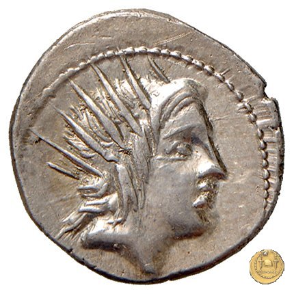 390/1 - denario L. Lucretius Trio 76 a.C. (Roma)