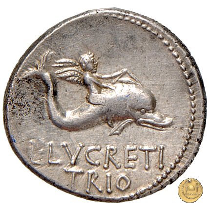 390/2 - denario L. Lucretius Trio 76 a.C. (Roma)